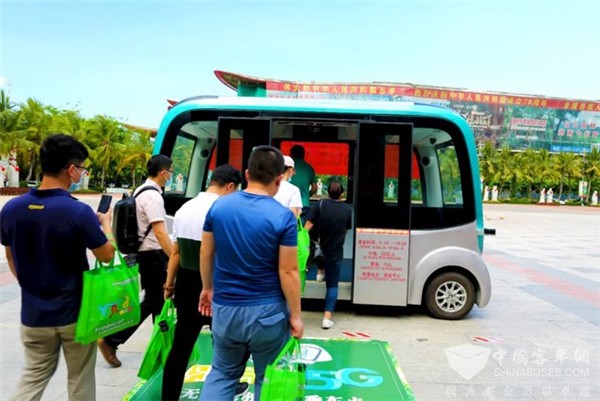 藍鯨號又來搶鏡了！海南首個5G無人駕駛客車項目正式投入運營(圖4)